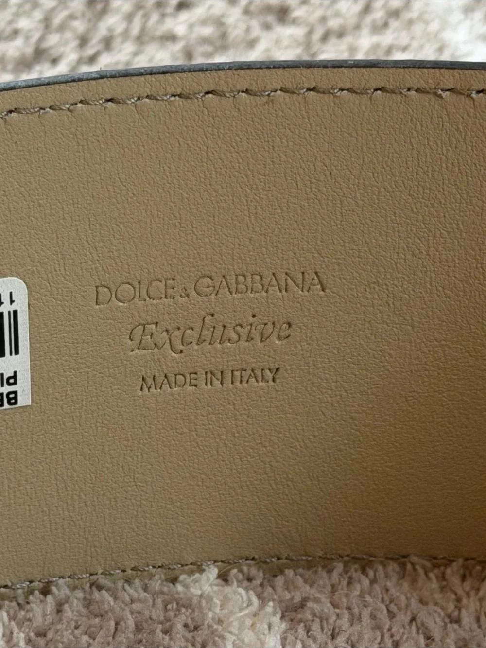 Dolce & Gabbana Exclusive Exotic Wide Waist Python Leather Belt 65cm